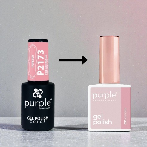 Vernis Gel Purple Professional P.033 Delicate -Vernis semi-permanents -Purple Professional