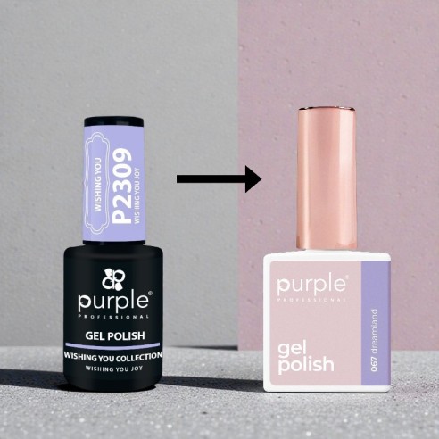 Purple Professional Gel Polish P.067 Dreamland -Semi permanent nail polishes -Purple Professional