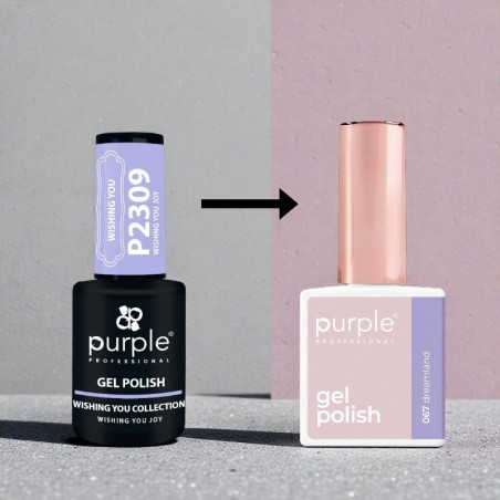 Purple Professional Gel Polish P.067 Dreamland -Semi permanent nail polishes -Purple Professional