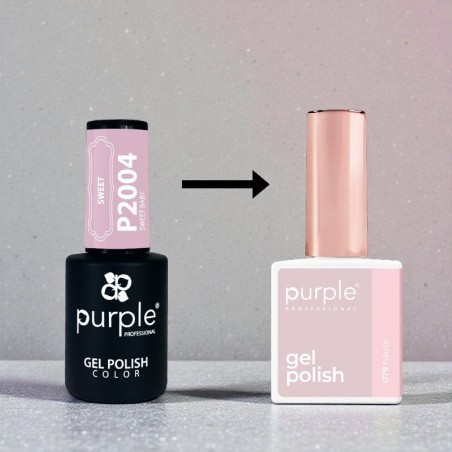 Purple Professional Esmalte Gel P.079 Haute -Esmalte semi permanente -Purple Professional