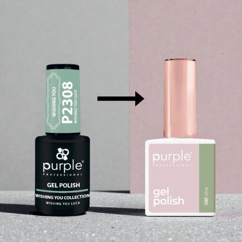 Purple Professional Gel-Nagellack P.081 Chic -Semipermanenter Emaille -Purple Professional