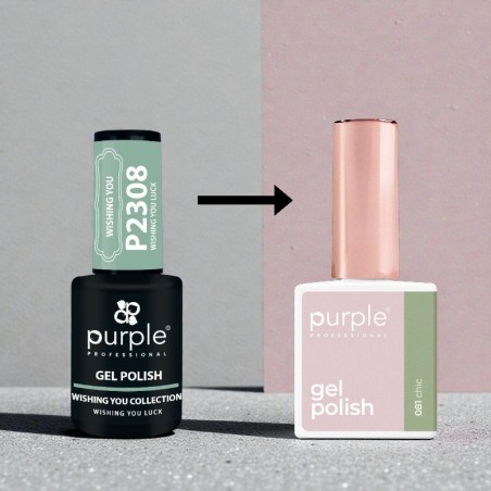 Purple Professional Gel-Nagellack P.081 Chic -Semipermanenter Emaille -Purple Professional