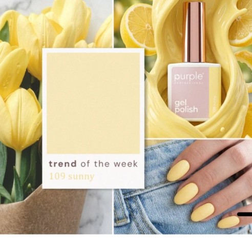 Vernis gel Purple Professional P.109 Sunny -Vernis semi permanents -Purple Professional
