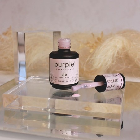 Purple Professional AIB Acrygel in Bottle Cream Rose 15ml -Gel y Acrílico -Purple Professional