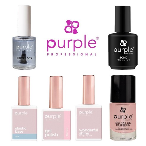 Kit de base pour manucure semi-permanente Purple Professional -Vernis semi permanents -Purple Professional