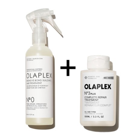 Olaplex Pack n° 0 155 ml + Olaplex n° 3PLUS Soin Perfecteur de Cheveux 100 ml -Soins capillaires -Olaplex