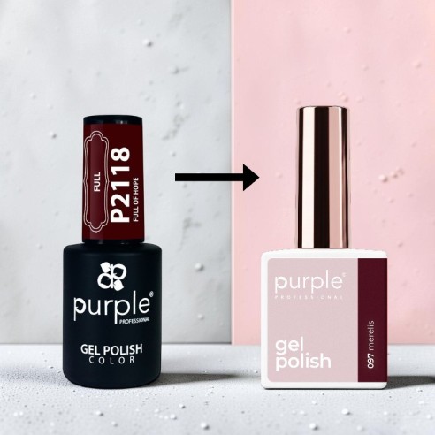 Purple Professional Gel-Lack P.097 Merelis -Semipermanenter Emaille -Purple Professional