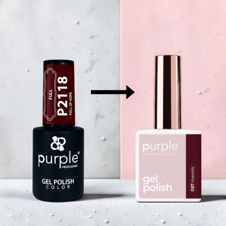 Purple Professional Gel Polish P.097 Merelis -Semi permanent nail polishes -Purple Professional
