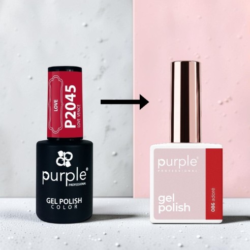 Vernis Gel Purple Professional P.086 Adoré -Vernis semi permanents -Purple Professional