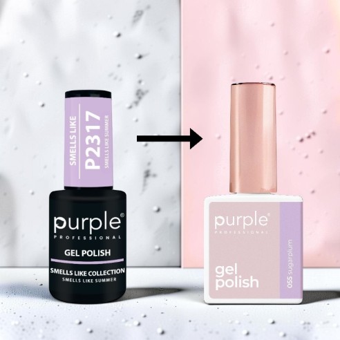 Vernis gel Purple Professional P.055 SugarPlum -Vernis semi permanents -Purple Professional