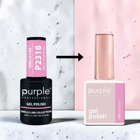Esmalte em gel Purple Professional P.056 Candyland -Esmalte semipermanente -Purple Professional