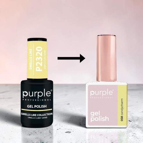Esmalte em gel Purple Professional P.058 Candycharm -Esmalte semipermanente -Purple Professional