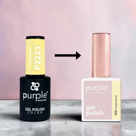 Esmalte em gel Purple Professional P.075 Frostywand -Esmalte semipermanente -Purple Professional