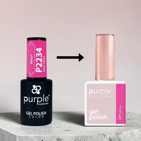 Vernis gel Purple Professional P.077 Glimsy -Vernis semi permanents -Purple Professional
