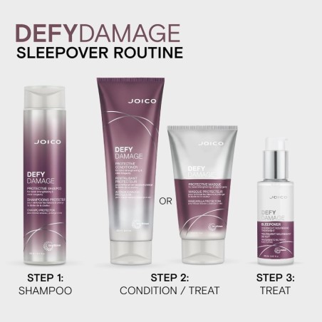 Soin de nuit réparateur JOICO Defy Damage Sleepover 100 ml -Soins capillaires -JOICO