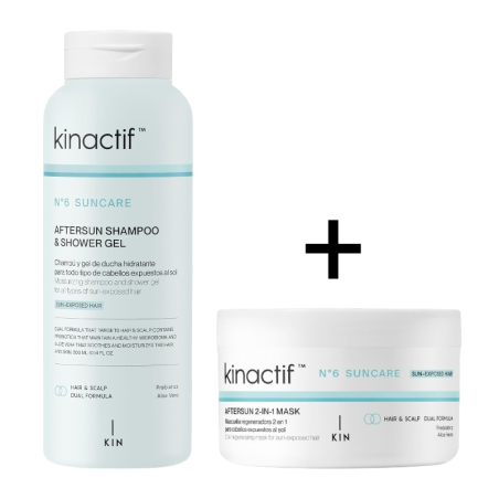 KINACTIF N.6 SOIN SOLAIRE Shampoing + Masque Après-Soleil -Été -
