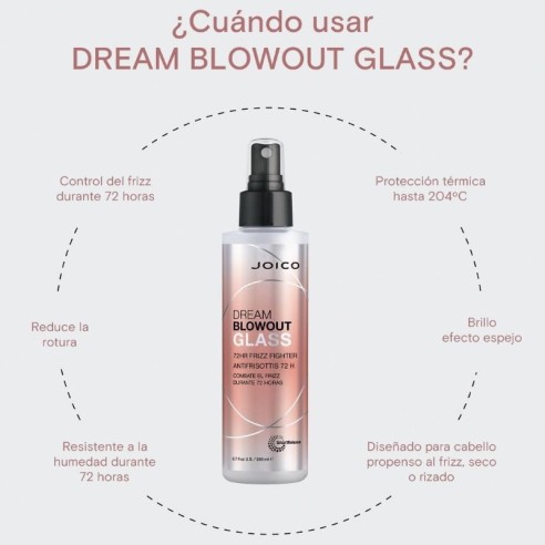 Spray antifrizz JOICO Dream Blowout Glass 200ml -Protetores térmicos -JOICO