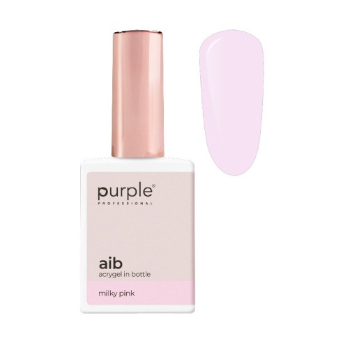 Acrílico Purple Professional AIB em frasco Milky Pink 15ml -Gel e acrílico -Purple Professional