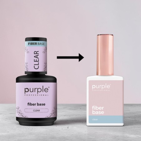 Fiber Base Clear Purple Professional transparente 15ml -Bases e Top Coats -Purple Professional