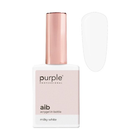 Purple Professional AIB Acrygel in bottle Milky White 15 ml -Gel e acrilico -Purple Professional