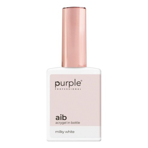 Purple Professional AIB Acrygel in bottle Milky White 15ml -Gel e acrílico -Purple Professional