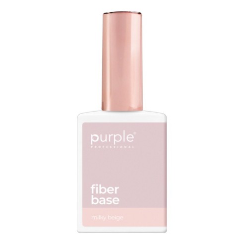 Purple Professional Fiber Base Milky Beige 15ml -Bases y Top Coats -Purple Professional