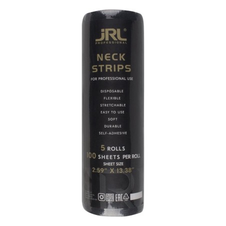 JRL Papel de Cuello Negro Barbería Pack 5x100 -Coiffure jetable -JRL