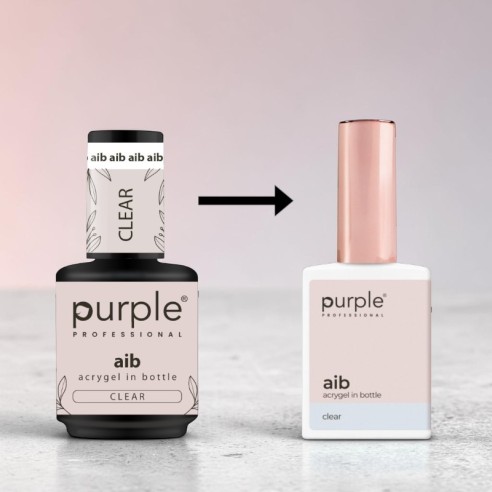 Acrygel Purple Professional AIB viola in flacone Clear da 15 ml -Pu...