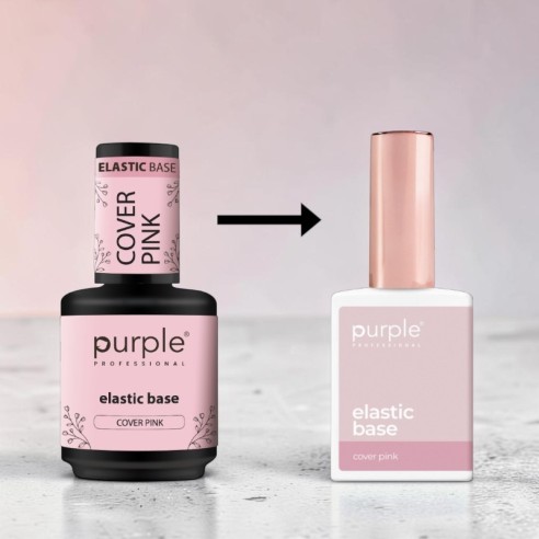 Cover Pink Elastic Base Purple Professional 15 ml -Basi e Top Coat -Purple Professional