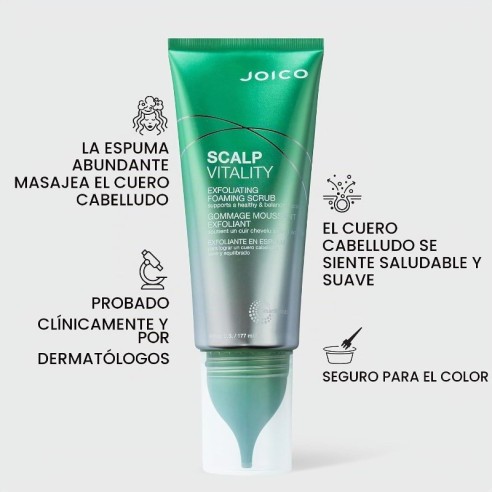 Mousse exfoliante rafraîchissante pour le cuir chevelu JOICO 177 ml -Gros -JOICO