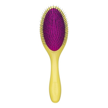 Escova desembaraçante Denman D93 Tangle Tamer, cor amarela suave -Pincéis -Denman