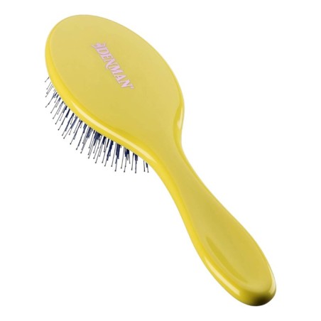 Escova desembaraçante Denman D93 Tangle Tamer, cor amarela suave -Pincéis -Denman