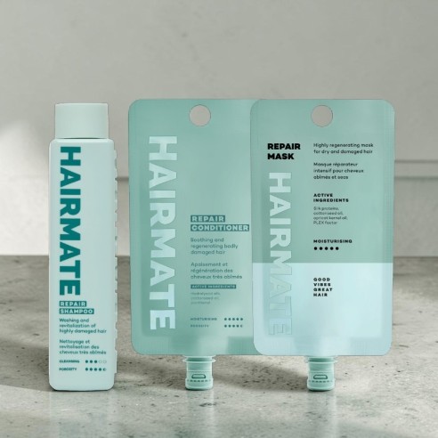 Hairmate Repair Pack Mini Shampoo + Conditioner + Mask -Hair product packs -Hairmate