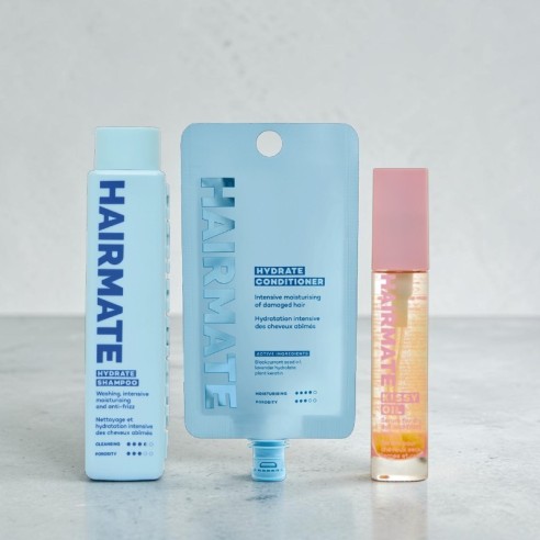 Hairmate Hydrate Pack Mini Shampoo + Conditioner + Serum -Hair product packs -Hairmate