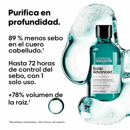 Shampoo antigrasso avanzato per cuoio capelluto L'Oréal Professionnel 300 ml -Grasso -L'Oreal
