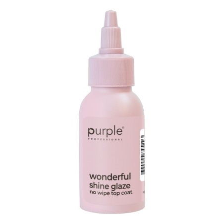 Top Coat Wonderful Shine Glaze Purple Professional 60ml -Top Coats -Purple Professional