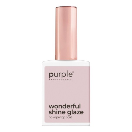 Top Coat Wonderful Shine Glaze Purple Professional 15 ml -Top Coats -Purple Professional