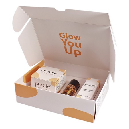 Kit Facial C-GLOW 25+ Purple Professional Sérum + Creme + Óleo para Cutículas -Cremes e soros -Purple Professional