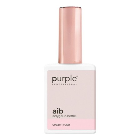 Purple Professional AIB Acrygel in bottle Cream Rose 15ml -Construção e Extensão de Unhas -Purple Professional