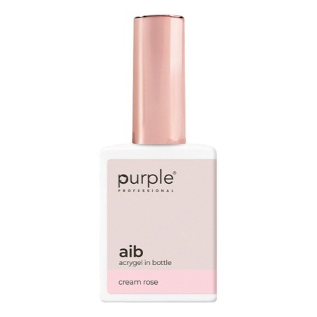 Purple Professional AIB Acrygel in bottle Cream Rose 15ml -Construção e Extensão de Unhas -Purple Professional