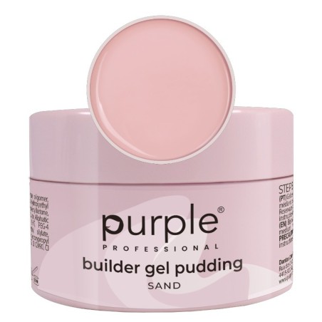 Purple Professional Builder Gel Pudding Sand 50g -Construção e Extensão de Unhas -Purple Professional