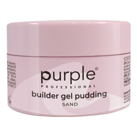 Purple Professional Builder Gel Pudding Sand 50g -Construção e Extensão de Unhas -Purple Professional