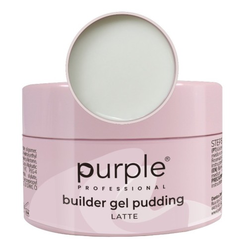 Purple Professional Builder Gel Pudding Latte 50g -Construção e Extensão de Unhas -Purple Professional