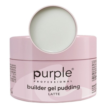 Purple Professional Builder Gel Pudding Latte 50g -Construção e Extensão de Unhas -Purple Professional