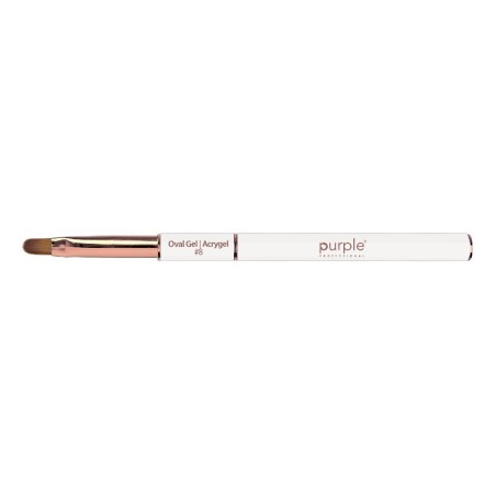 Pinceau Ovale pour Gel et Acrygel N.8 Purple Professional -Outils et accessoires -Purple Professional