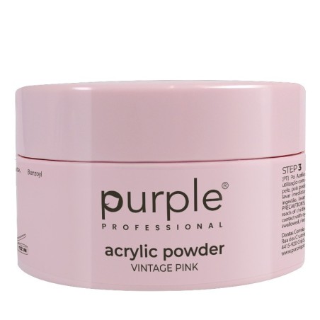 Purple Professional Acrylic Powder Vintage Pink 80g -Construção e Extensão de Unhas -Purple Professional