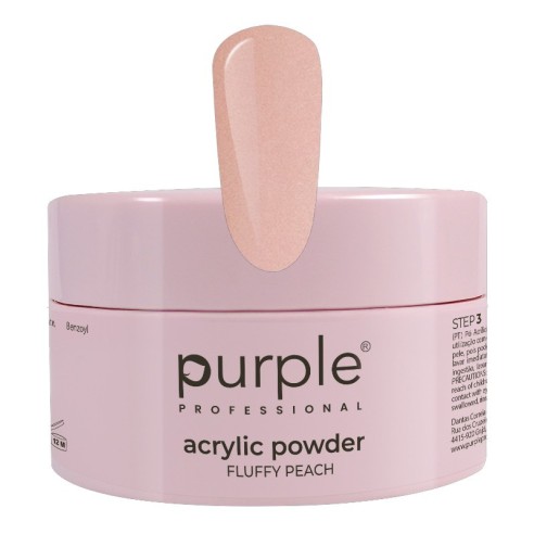 Purple Professional Acrylic Powder Fluffy Peach 80g -Construction et extension des ongles -Purple Professional