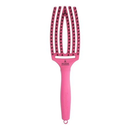 Detangling Brush Olivia Garden Fingerbrush Pink Ink Think Pink 2026 -Brushes -Olivia Garden