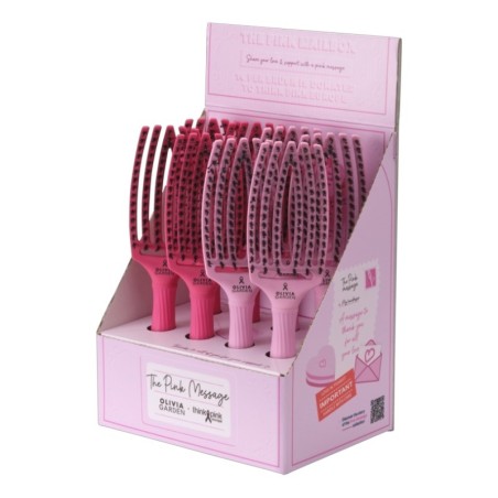 Olivia Garden Fingerbrush Think Pink 2026 Display with 8 Brushes -Brushes -Olivia Garden
