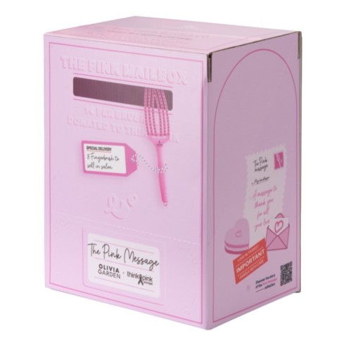Olivia Garden Fingerbrush Think Pink 2026 Display with 8 Brushes -Brushes -Olivia Garden